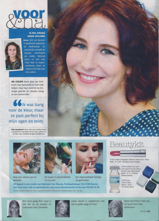 Hairroom van wauwe make over Anne scan