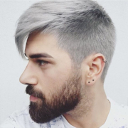 grijs haar mannen hairroom van wauwe mode