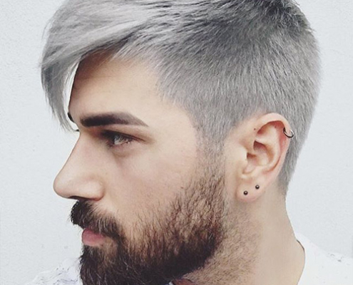 grijs haar mannen hairroom van wauwe mode